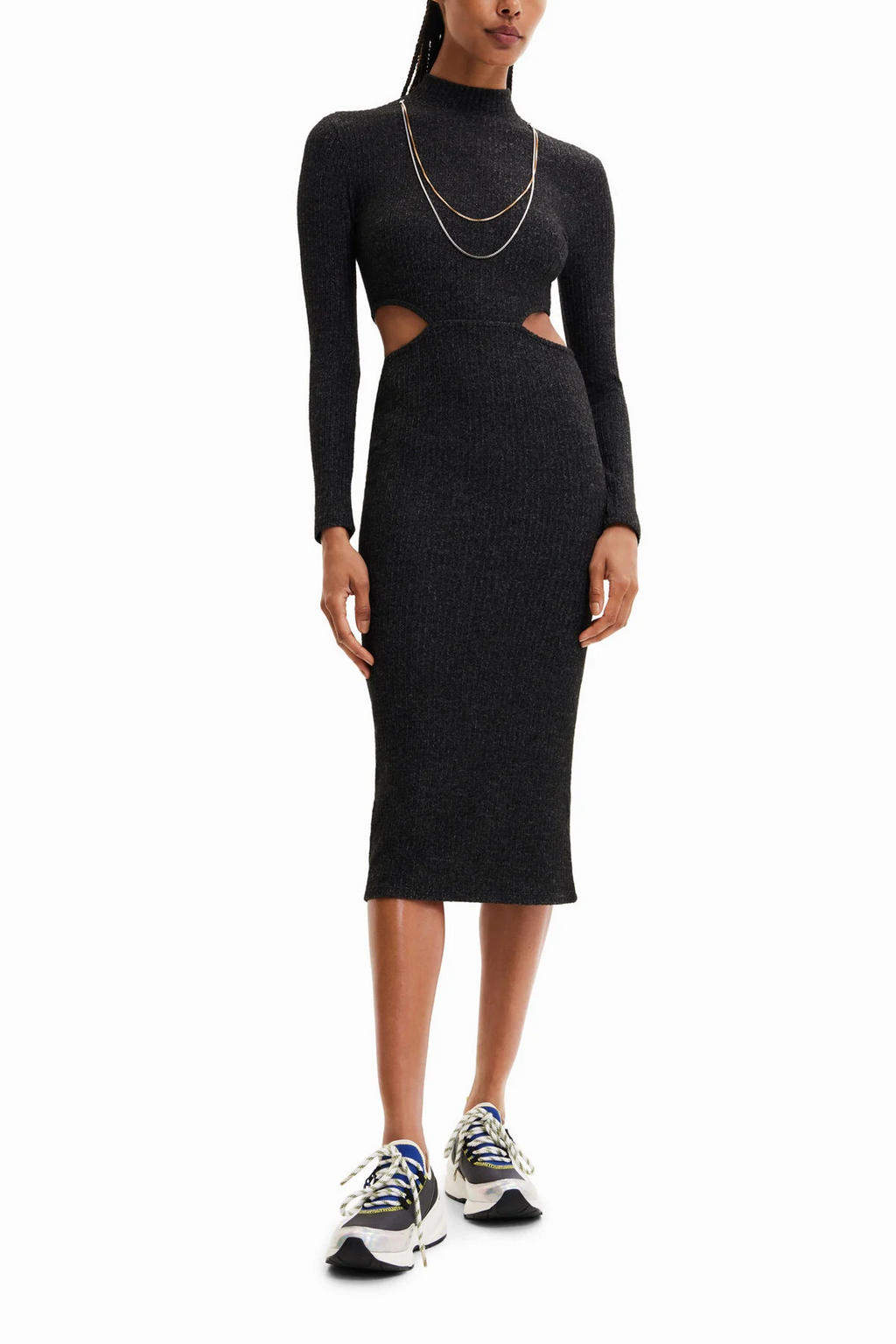 MIDI CUT-OUT DRESS