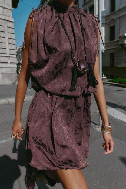 Zara robe mini volume jacquard