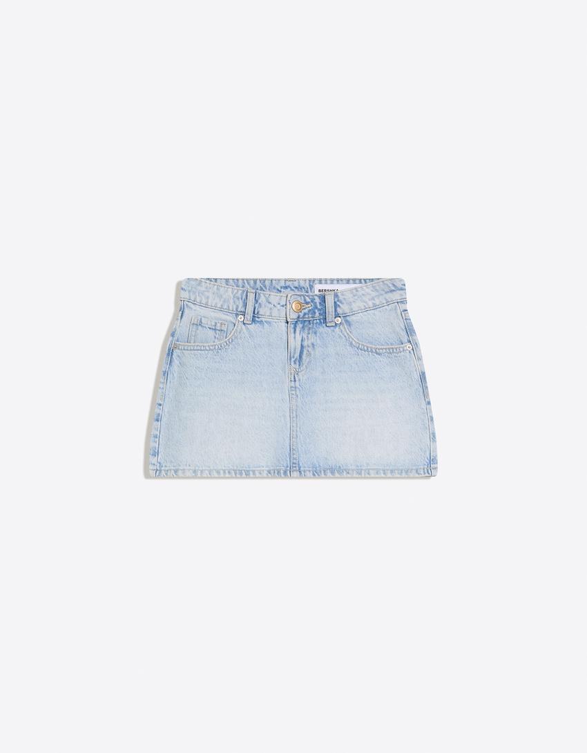 [X5] DENIM MINI SKIRT