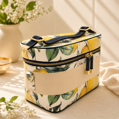 Amalfi Lemon Vanity Case