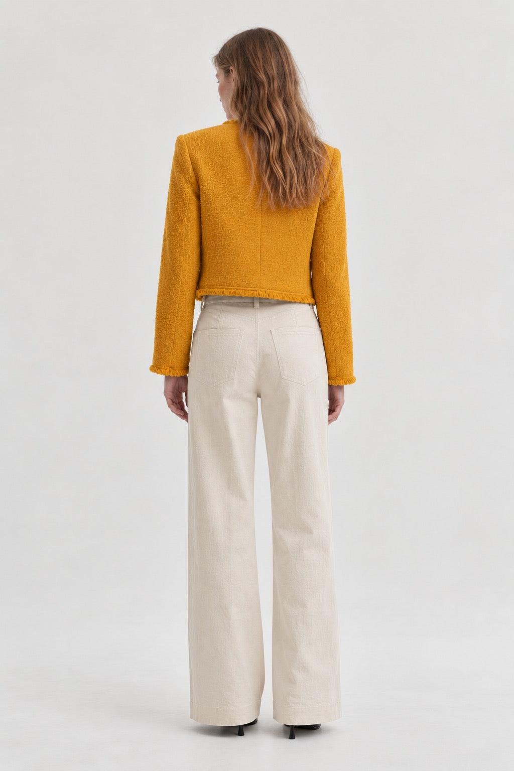 MUSTARD TWEED JACKET