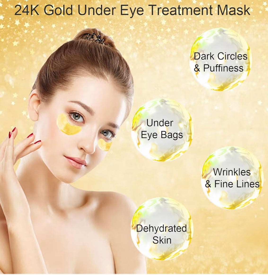 24K Gold Eye Mask