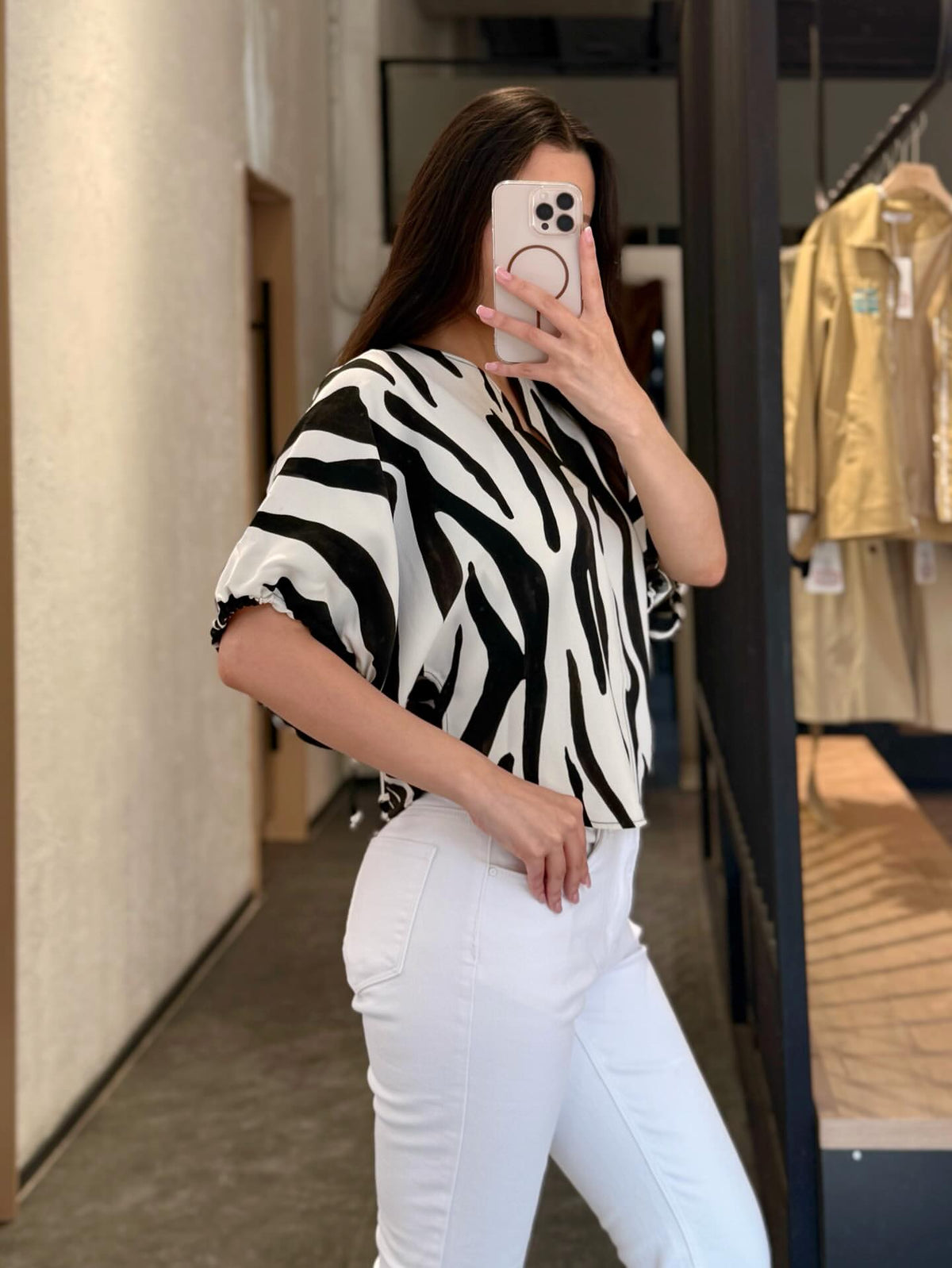 ZARA PRINTED TOP