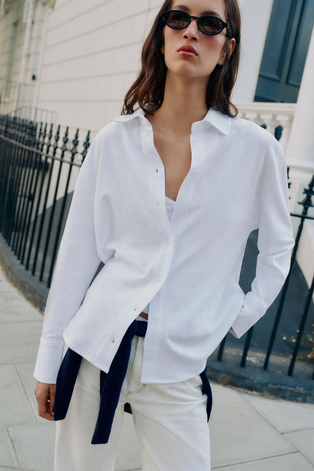 100% COTTON BUTTON-UP SHIRT