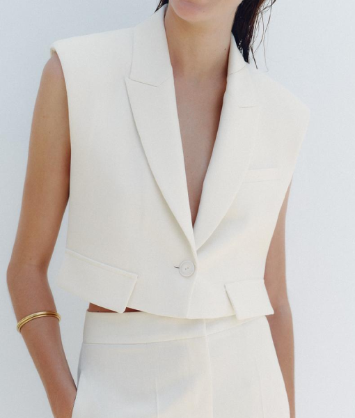 SHORT FLAP CROPPED VEST