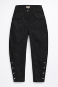 [X5] SRPLS UTILITY BUTTON TROUSERS – BLACK