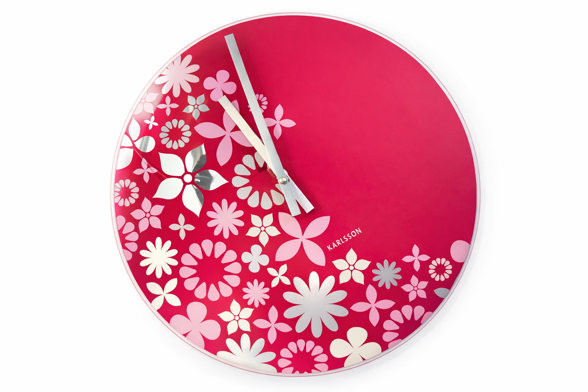FLORAL WALL CLOCK KARLSSON
