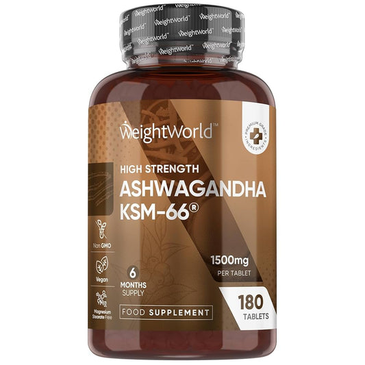 Ashwagandha KSM-66 Tablets | 1500mg 180 Tablets