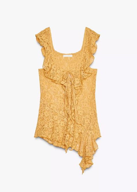 LACE ASYMMETRICAL TOP