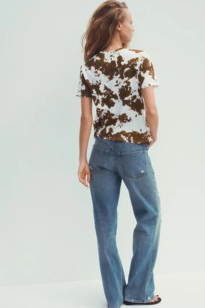 Zara Printed Cotton T-Shirt