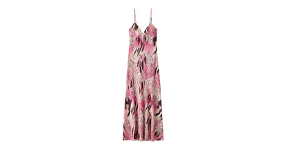 Midi Dress in Pitaya featuring