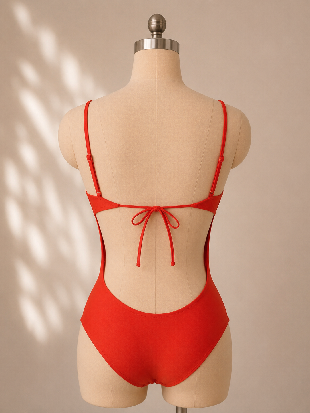 Orange Twist-Detail One-Piece Swimsuit, view 5 of 5