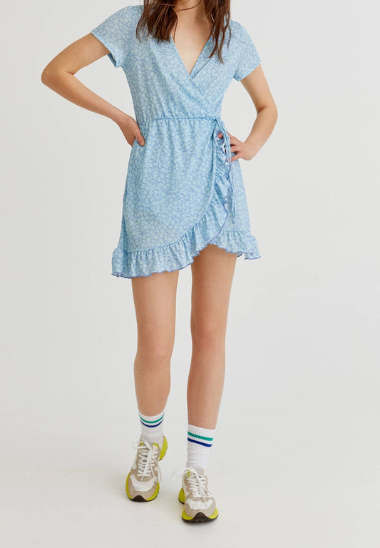 PULL&BEAR Dress - light blue