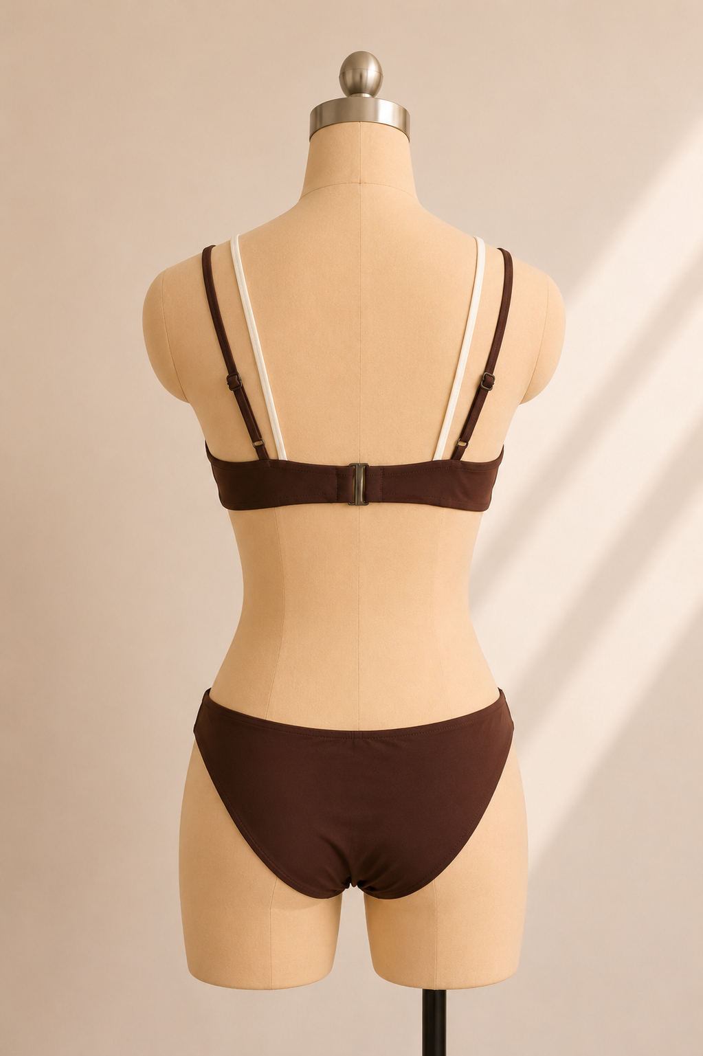 Two-Tone Brown Bikini Set, view 5 of 12