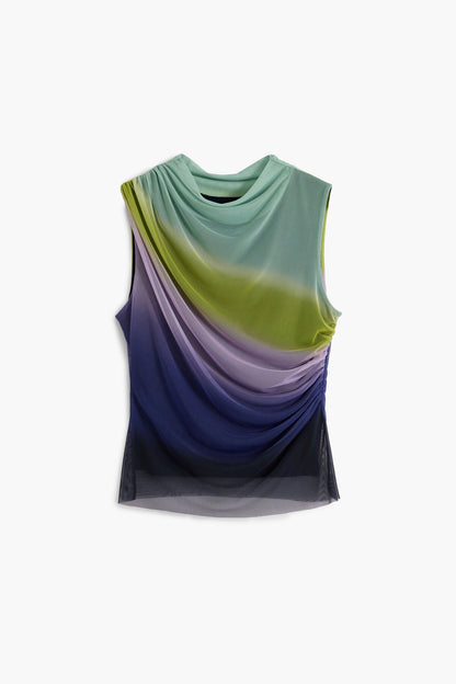 GRADIENT TULLE T-SHIRT