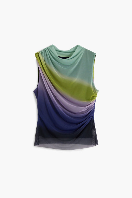 GRADIENT TULLE T-SHIRT
