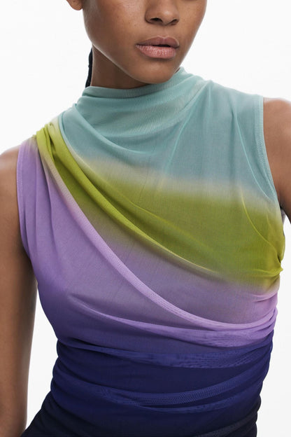 GRADIENT TULLE T-SHIRT