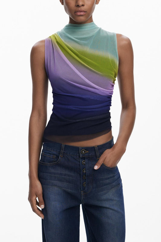GRADIENT TULLE T-SHIRT