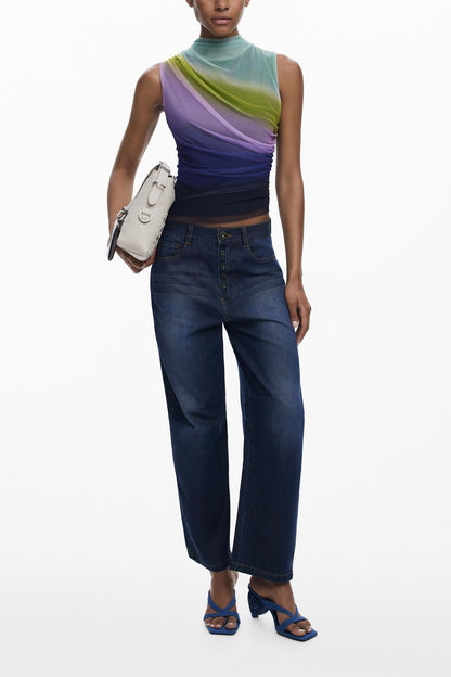 GRADIENT TULLE T-SHIRT