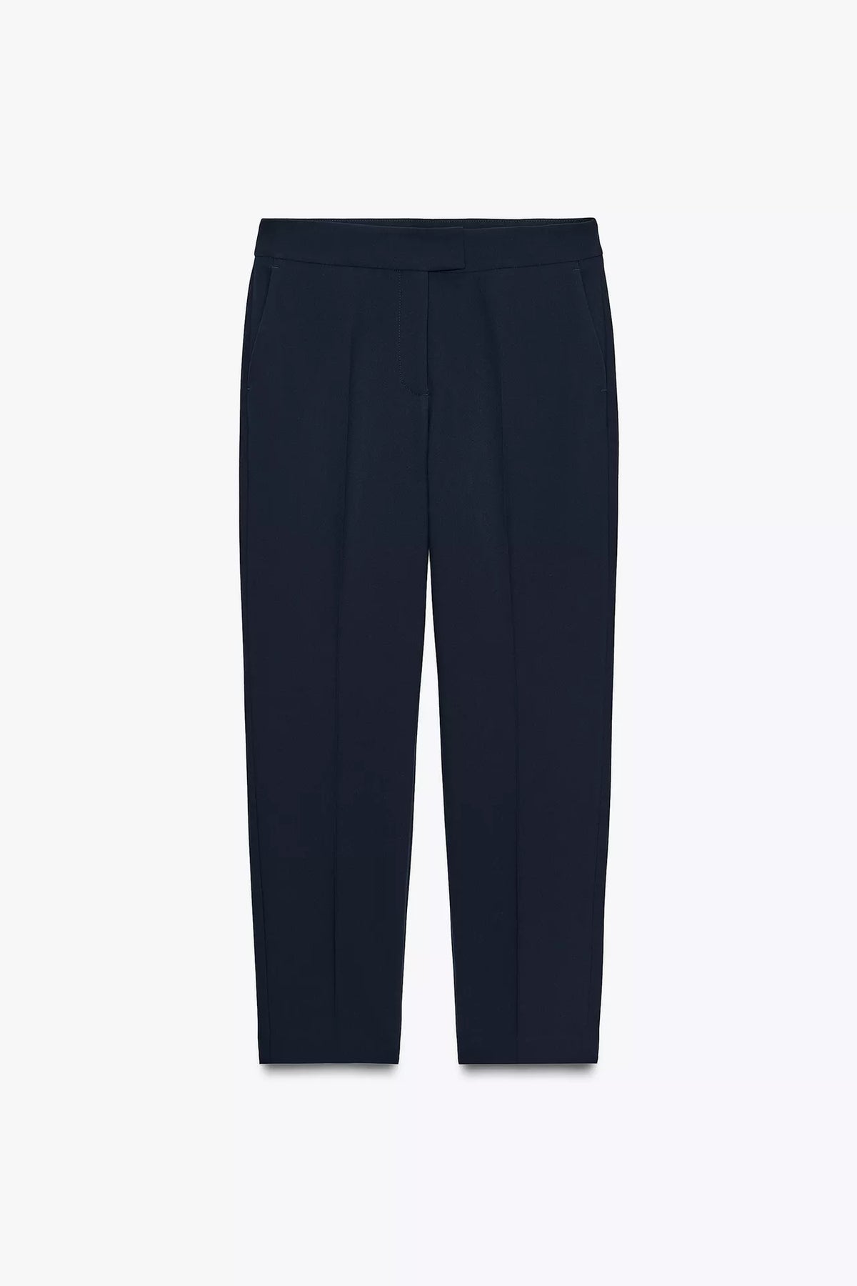 HIGH-WAIST SLIM TROUSERS