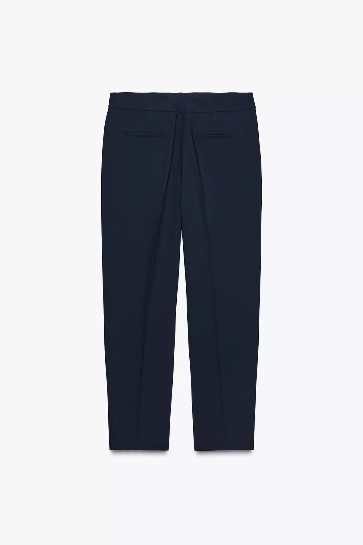 HIGH-WAIST SLIM TROUSERS