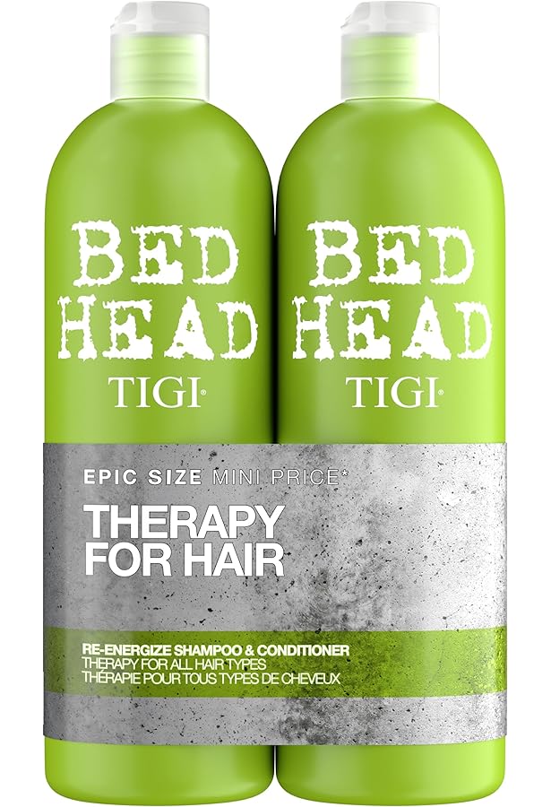 BED HEAD BY TIGI RE-ENERGIZE SHAMPOO & CONDITIONER SET