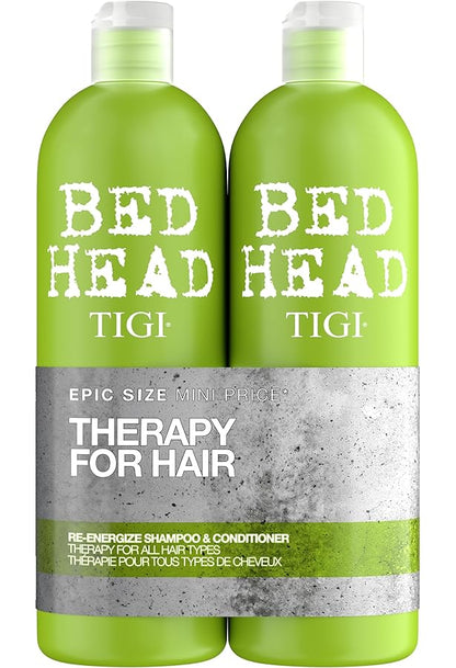 BED HEAD BY TIGI RE-ENERGIZE SHAMPOO & CONDITIONER SET