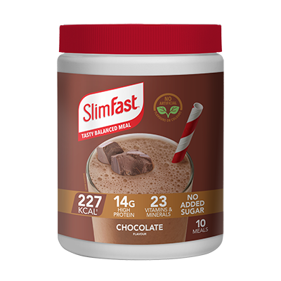 SLIMFAST MEAL REPLACEMENT SHAKE POWDER - CHOCOLATE FLAVOUR 375G