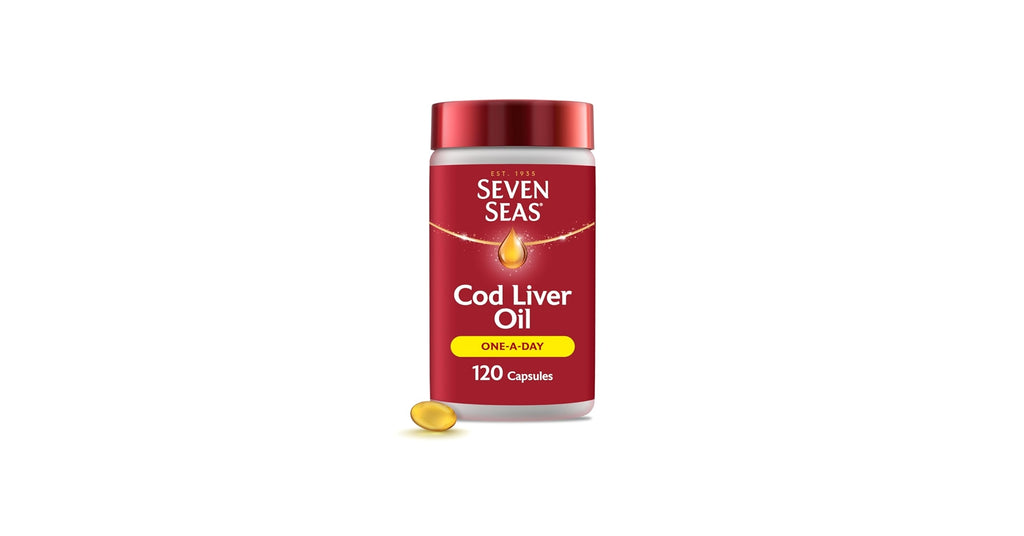 SEVEN SEAS COD LIVER OIL ONE-A-DAY OMEGA-3 FISH OIL AND VITAMIN D, 120 CAPSULES, 4 MONTHS SUPPLY