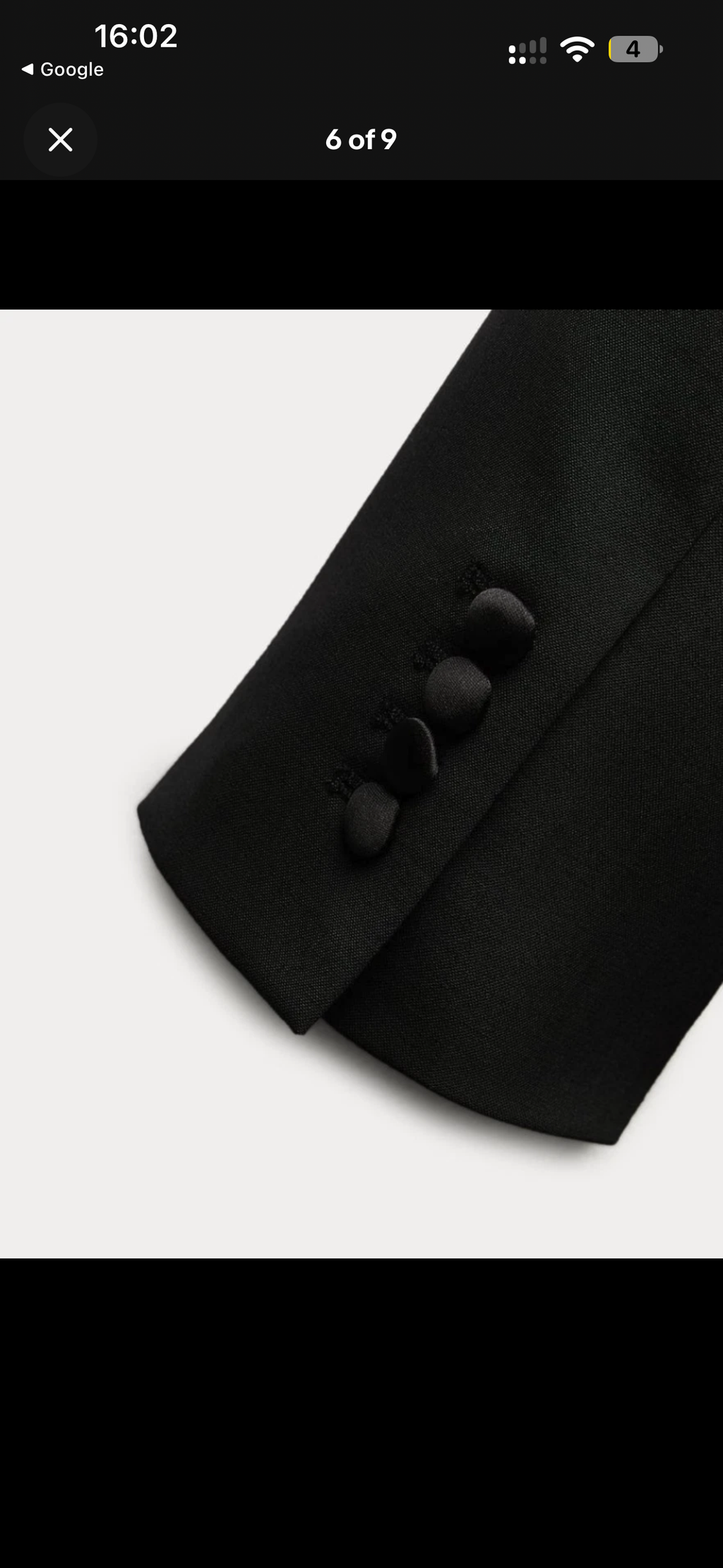 Zara black show blazer