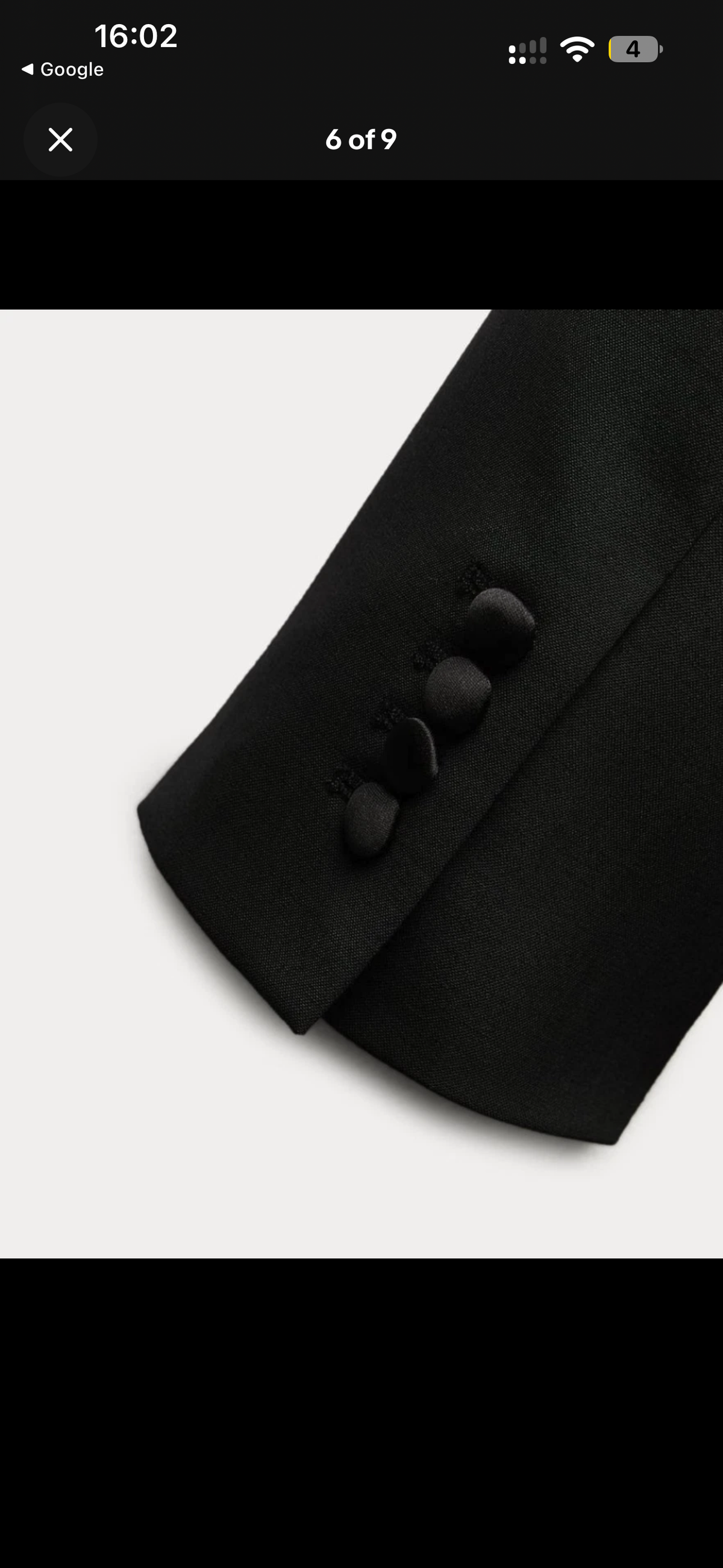 Zara black show blazer