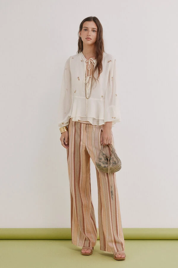 [X5] PALMINA PANTALON RAYÉ