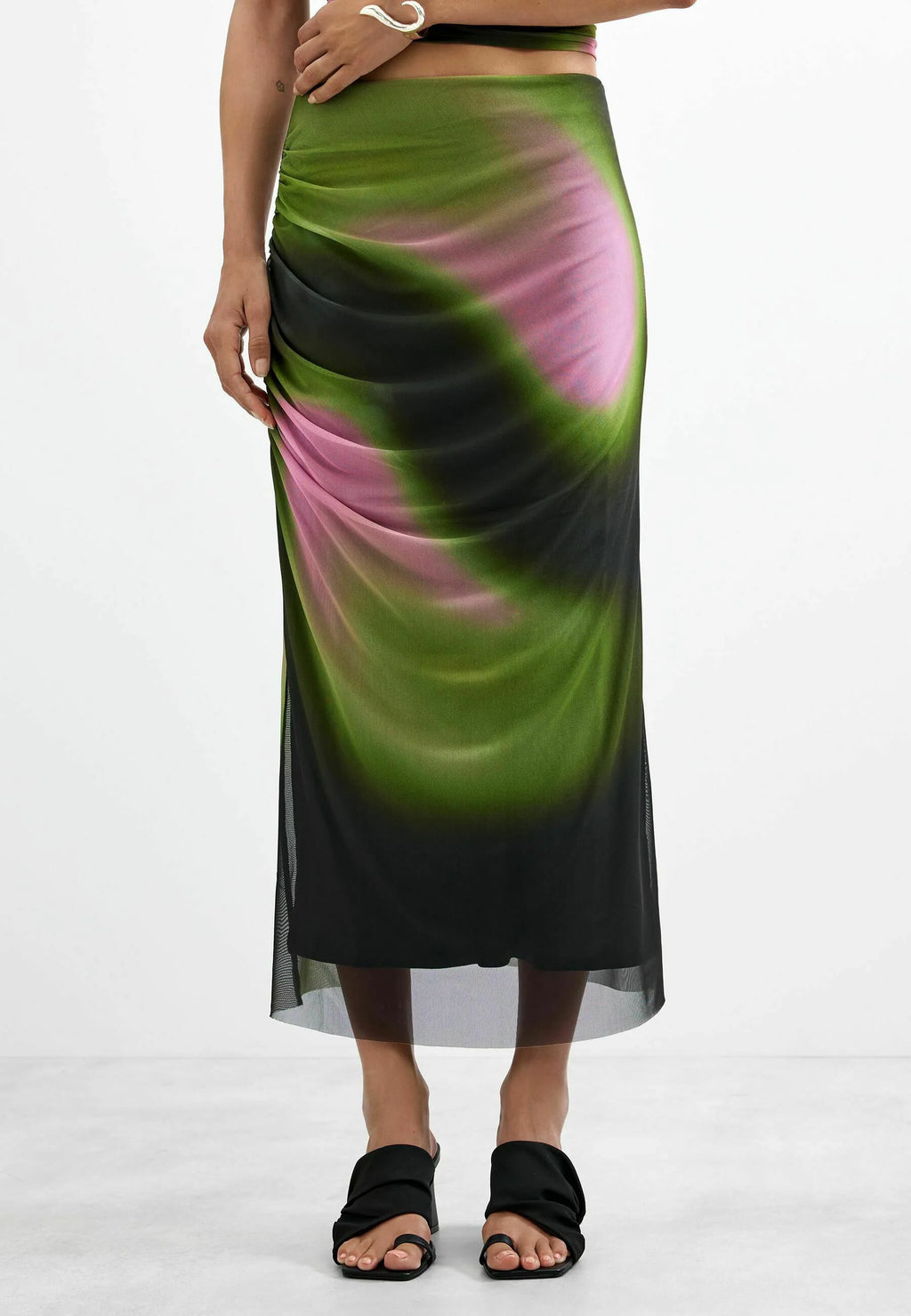 [X6] PENCIL KNIT SKIRT