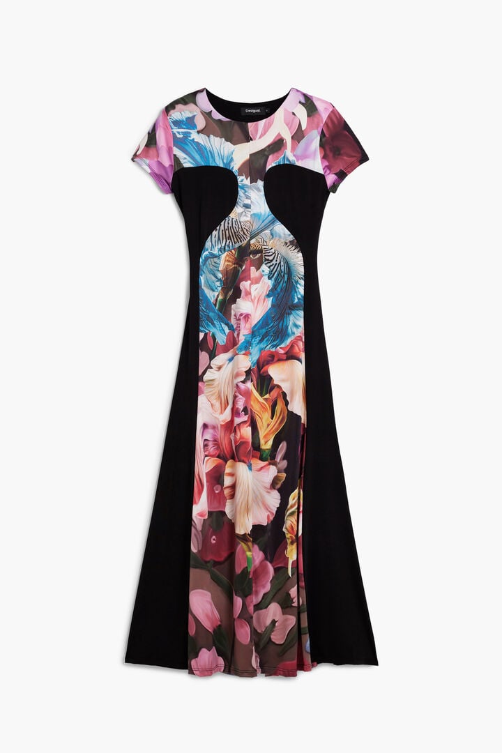 [A2] KNITTED DRESS FLOWERS M C ACROIX