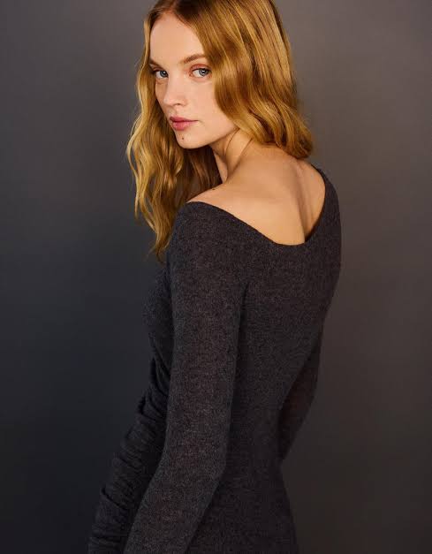 OFF-SHOULDER LONG SLEEVE MINI DRESS