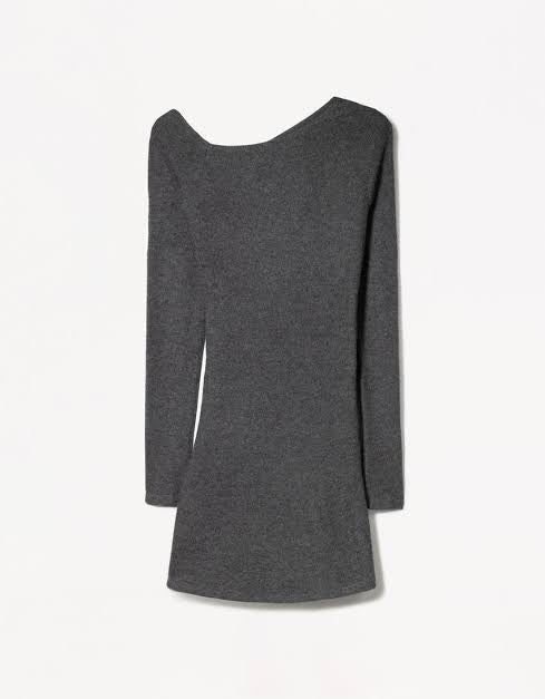 OFF-SHOULDER LONG SLEEVE MINI DRESS