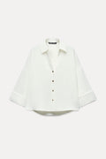 [B2] ZARA CAP SLEEVE SHIRT