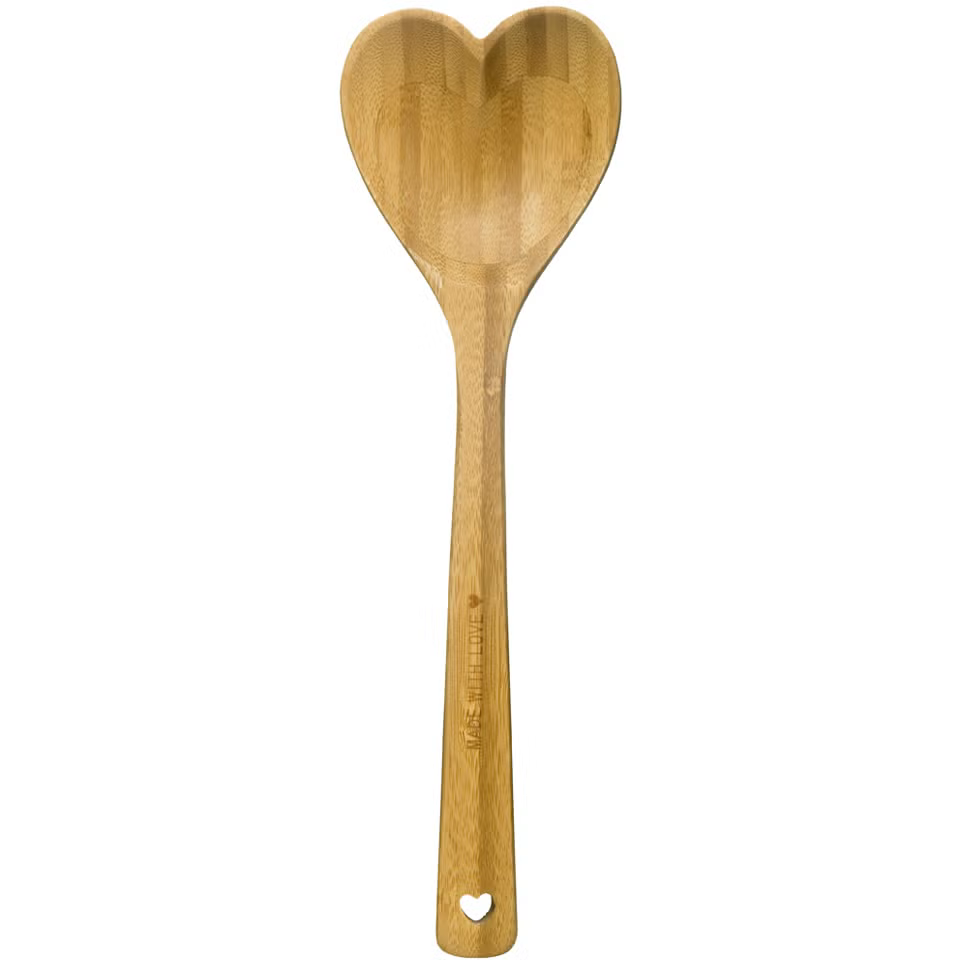 SAGAFORM HEART BOWL WITH LADLE WOOD