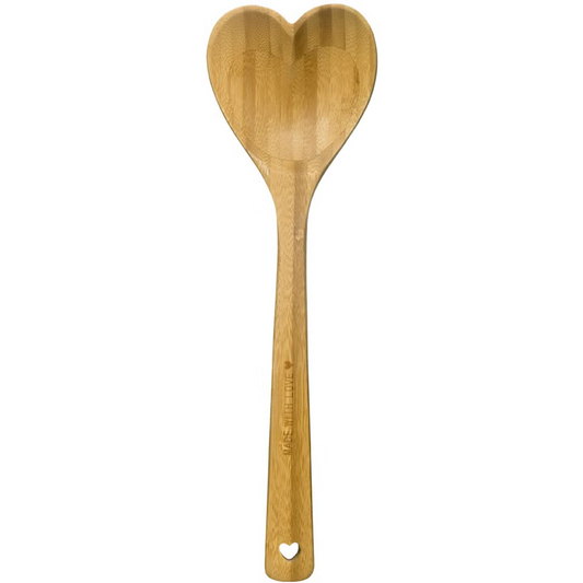 SAGAFORM HEART BOWL WITH LADLE WOOD