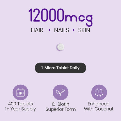 BIOTIN TABLETS WITH COCONUT