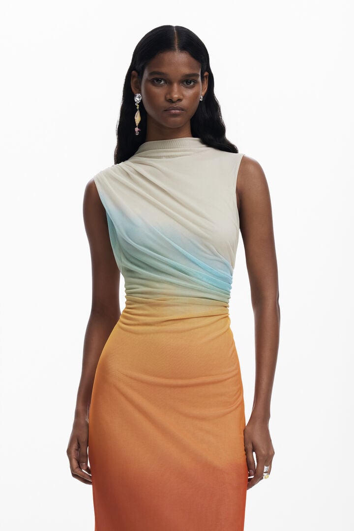 OMBRE TULLE DRESS
