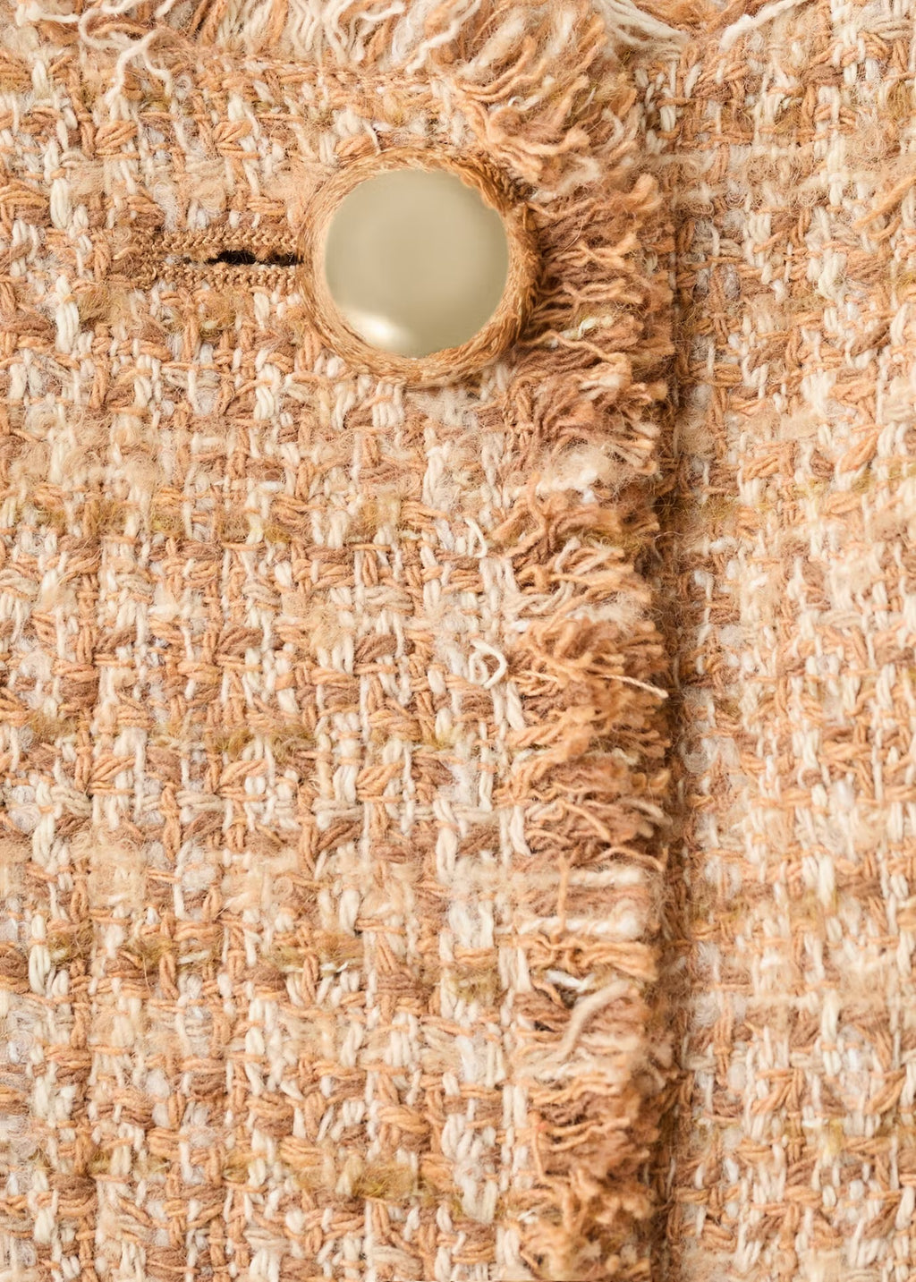 TWEED JACKET WITH FRAYED ENDS