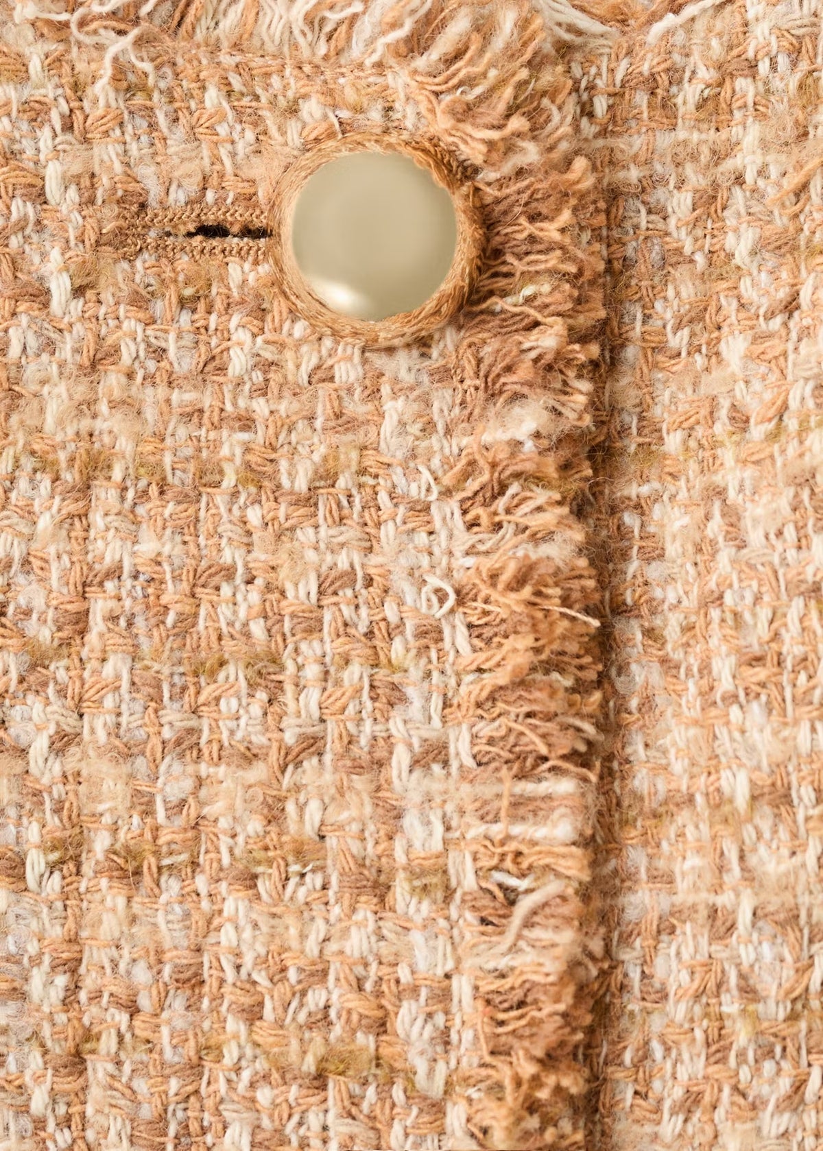 TWEED JACKET WITH FRAYED ENDS