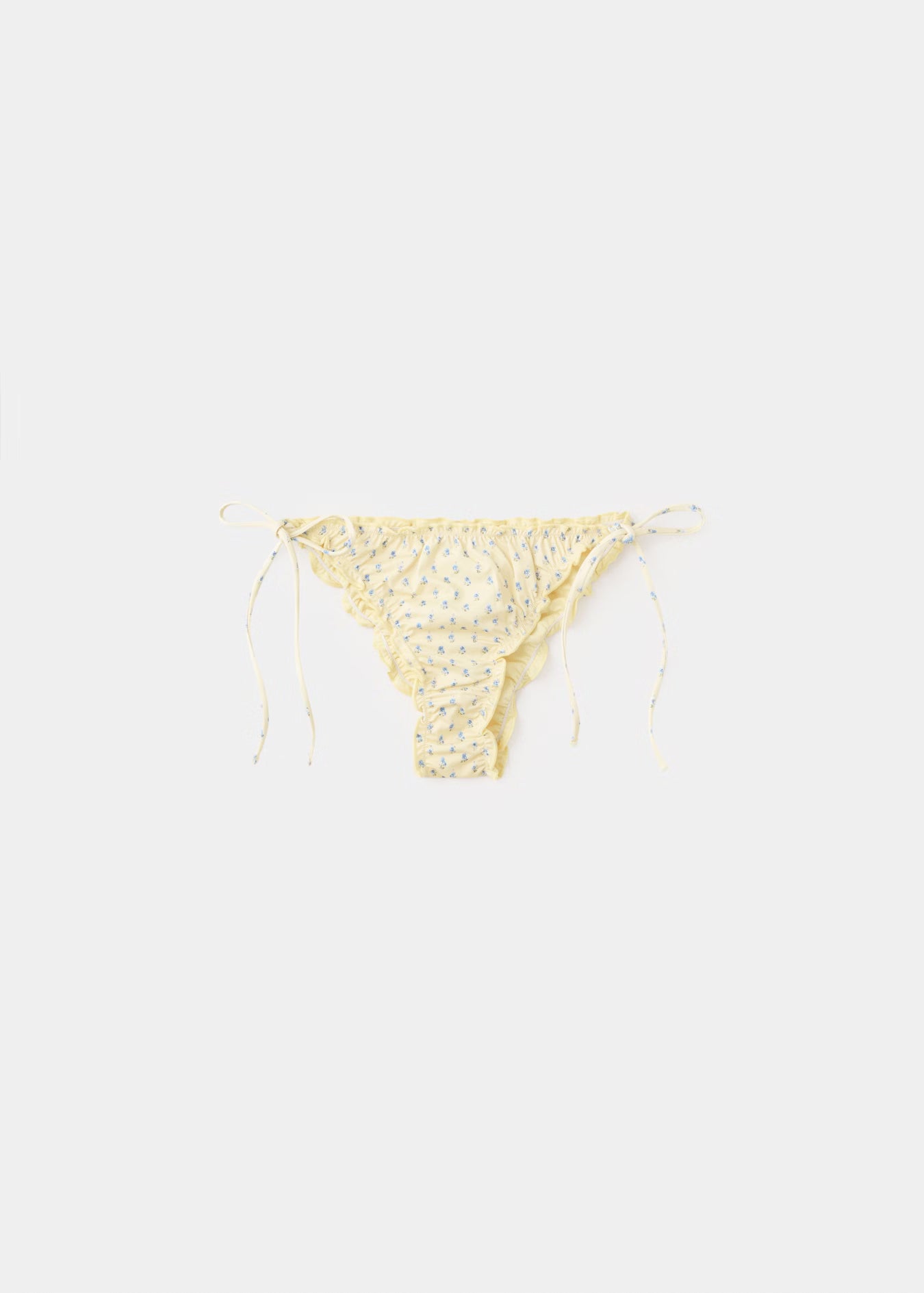 Floral print triangle bikini set