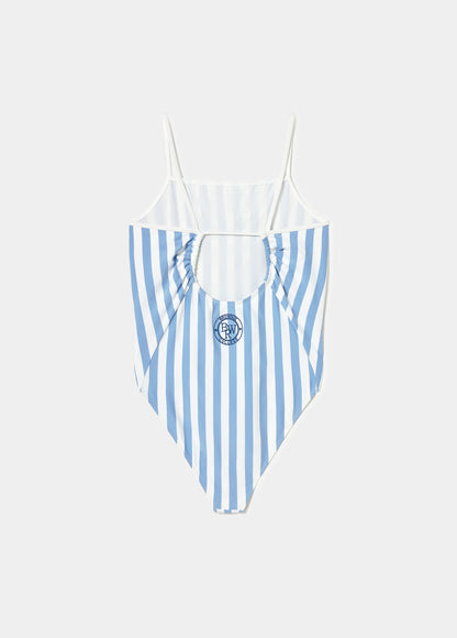 STRIPED SWIMSUIT EMBROIDED BROWNIE