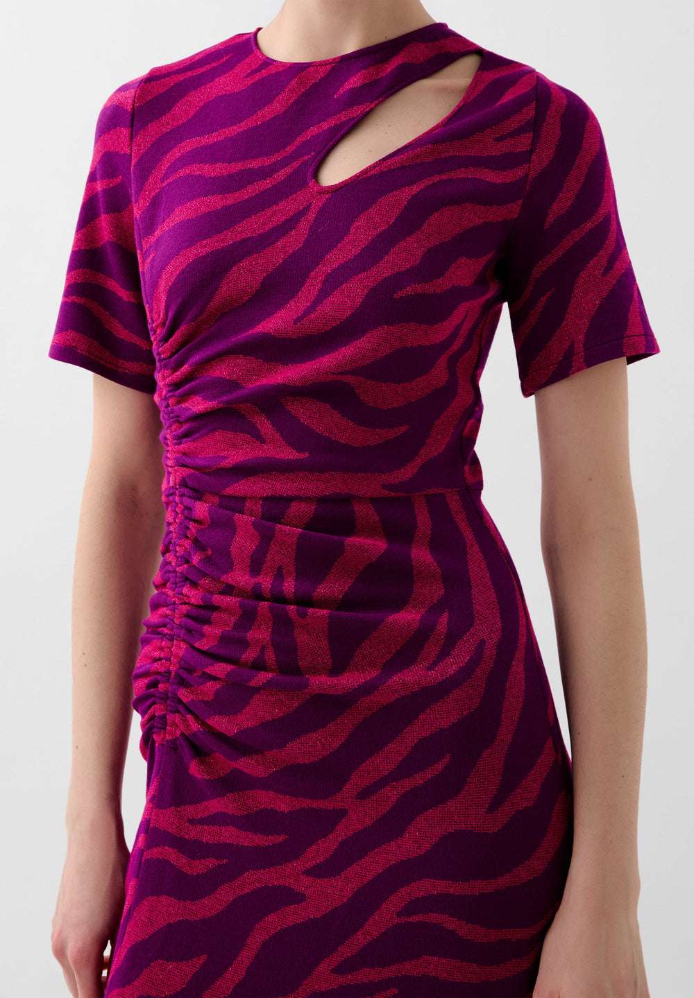 ANIMAL PRINT OPENING DRESS