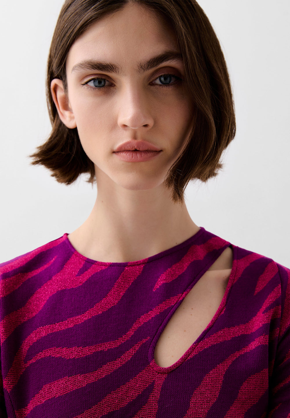 ANIMAL PRINT OPENING DRESS