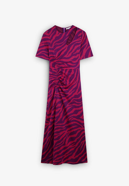 ANIMAL PRINT OPENING DRESS