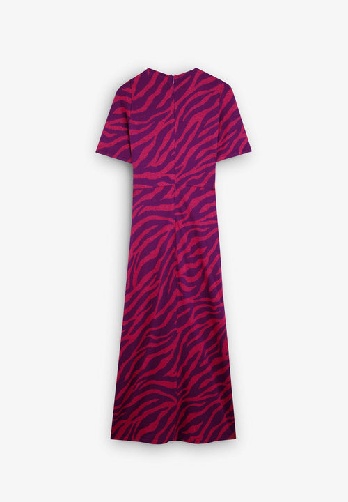 ANIMAL PRINT OPENING DRESS