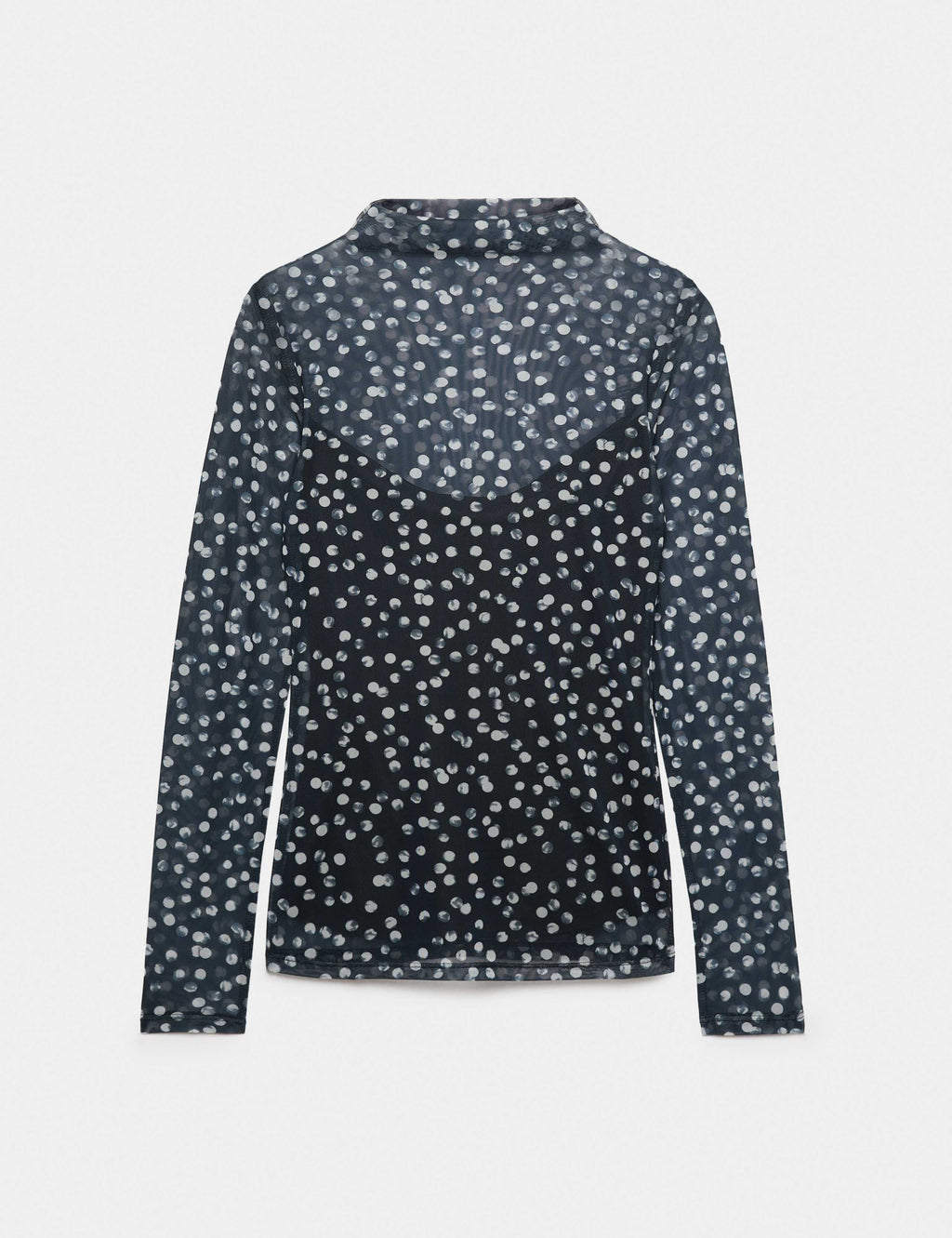 M&S Black Mix polka dot fitted top – alternate view